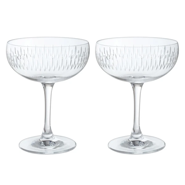 Limelight - Mitre Champagne Saucer, Set Of 2 3 Limelight - Mitre Champagne Saucer, Set Of 2