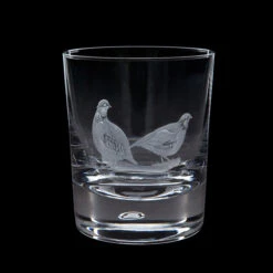 Hand Engraved Game Partridge Tumbler