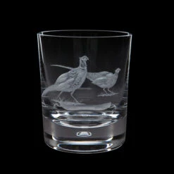 Hand Engraved Game Pheasant Tumbler
