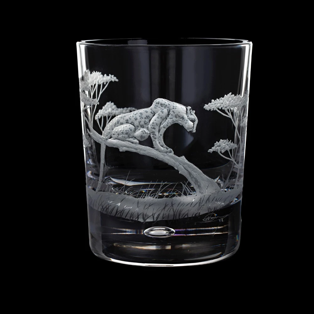 Hand Engraved Majestic Wildlife Leopard Tumbler 3 Hand Engraved Majestic Wildlife Leopard Tumbler