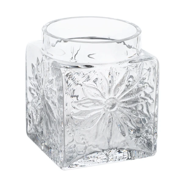 Marguerite Square Vase Clear 4 Marguerite Square Vase Clear - Image 2